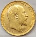 AUSTRALIA 1906 . ONE 1 SOVEREIGN . PERTH . GOLD . MINOR MARKS